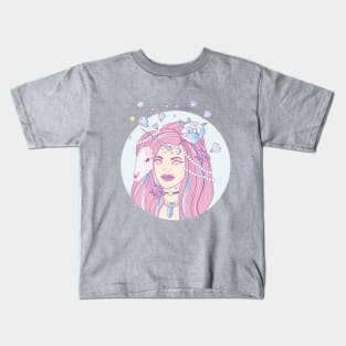 Unicorn Grunge Girl Kids T-Shirt